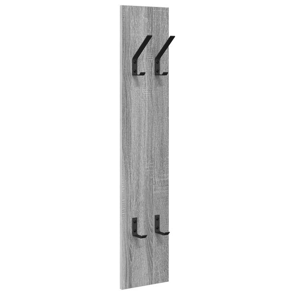 vidaXL Τοίχου Κρεμάστρα με αποθήκευση Γκρι sonoma 20 x 1.5 x 100 εκ