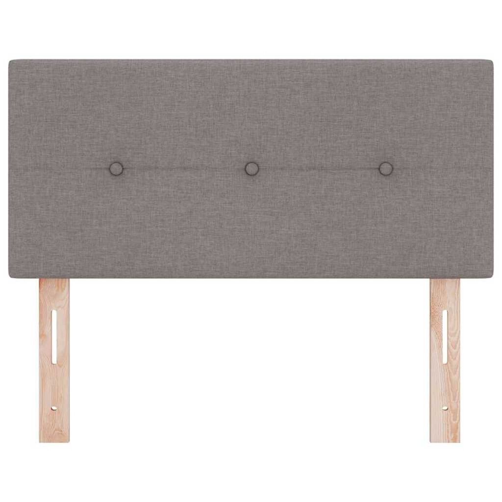 vidaXL LED Κεφαλάρι με φώτα λωρίδας LED με κεφαλάρι Taupe 80 cm ύφασμα
