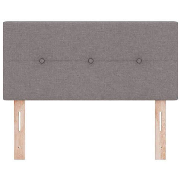 vidaXL LED Κεφαλάρι με φώτα λωρίδας LED με κεφαλάρι Taupe 80 cm ύφασμα
