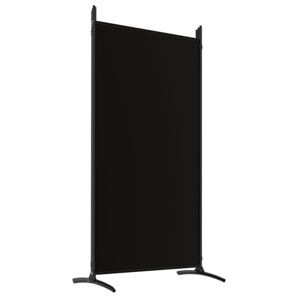 vidaXL Διαχωριστικό Δωματίου με 5 Πάνελ Μαύρο 433x180 εκ. από Ύφασμα