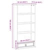 vidaXL Έπιπλο για CD Corona 52x17,5x103 εκ. από Μασίφ Ξύλο Πεύκου