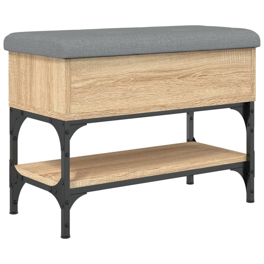 vidaXL Παπουτσοθήκη Sonoma Δρυς 62x32x45 εκ. από Επεξεργασμένο Ξύλο