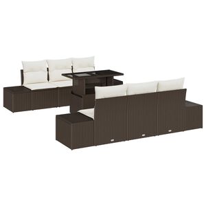 vidaXL &Sigma;&epsilon;&tau; &Kappa;&alpha;&nu;&alpha;&pi;έ &mu;&epsilon; &mu;&alpha;&xi;&iota;&lambda;ά&rho;&iota; 7 pcs &Kappa;&alpha;&phi;έ &kappa;&alpha;&iota; &Kappa;&rho;έ&mu;&alpha; &sigma;&upsilon;&nu;&theta;&epsilon;&tau;&iota;&kappa;ό &rho;&alpha;&tau;ά&nu;