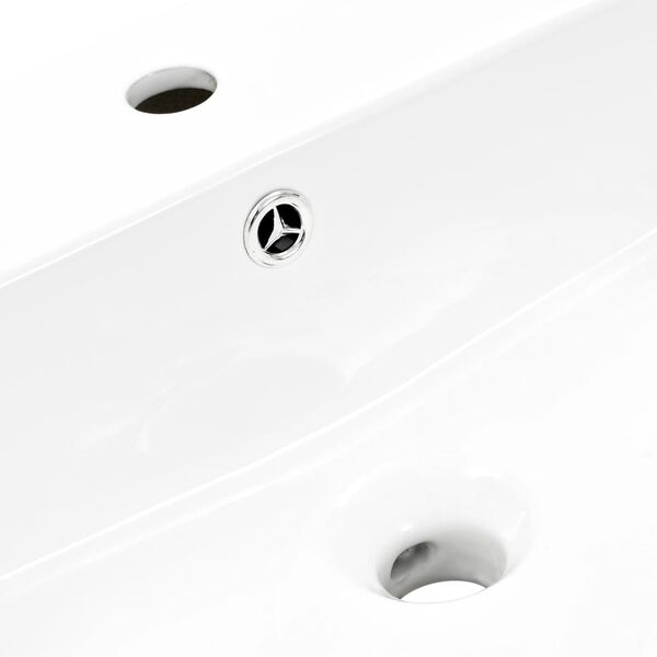 vidaXL Νιπτήρας Επιτοίχιος Λευκός 530 x 440 x 370 χιλ. Κεραμικός