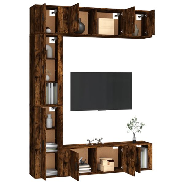 vidaXL &Sigma;&epsilon;&tau; &Epsilon;&pi;ί&pi;&lambda;&omega;&nu; &Tau;&eta;&lambda;&epsilon;ό&rho;&alpha;&sigma;&eta;&sigmaf; 7 &Tau;&epsilon;&mu;&alpha;&chi;ί&omega;&nu; &Kappa;&alpha;&pi;&nu;&iota;&sigma;&tau;ή &delta;&rho;&upsilon;&sigmaf; &Epsilon;&pi;&epsilon;&xi;. &Xi;ύ&lambda;&omicron;