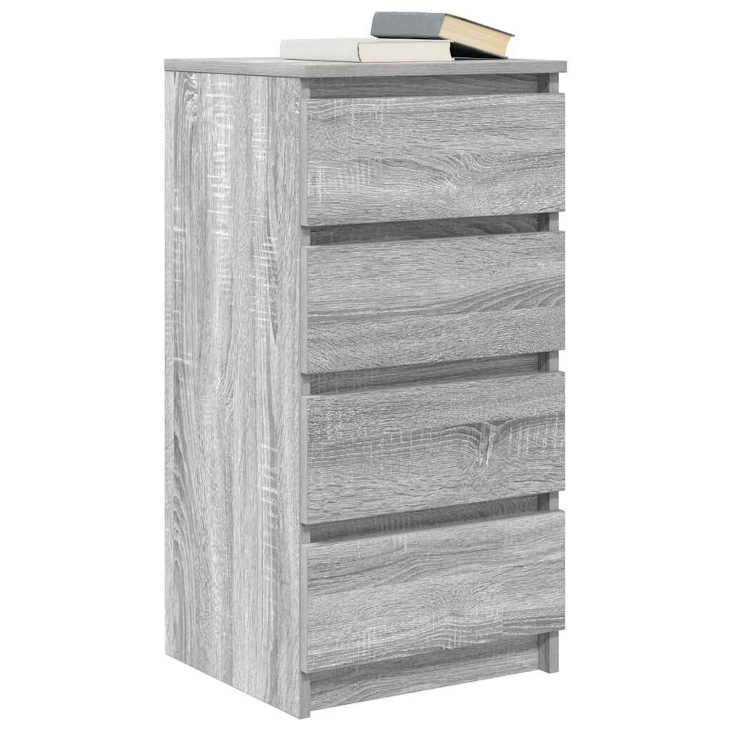vidaXL Ντουλάπι Γκρι Sonoma 37,5x35x76 εκ. Ξύλινο μηχανουργικό ξύλο