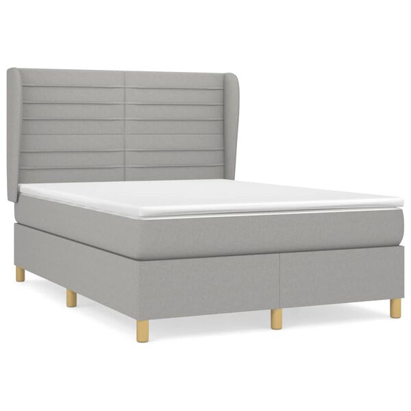 vidaXL &Kappa;&rho;&epsilon;&beta;ά&tau;&iota; Boxspring &mu;&epsilon; &Sigma;&tau;&rho;ώ&mu;&alpha; &Alpha;&nu;&omicron;&iota;&chi;&tau;ό &Gamma;&kappa;&rho;&iota; 140x200 &epsilon;&kappa;. &Upsilon;&phi;&alpha;&sigma;&mu;ά&tau;&iota;&nu;&omicron;