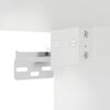 vidaXL Έπιπλο Τοίχου Τηλεόρασης με LED Λευκό 58,5x30x60,5 εκ.