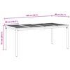 vidaXL Σέτ φαγητού για κήπο 7 pcs Γκρι και καφέ 180 x 90 x 75 cm