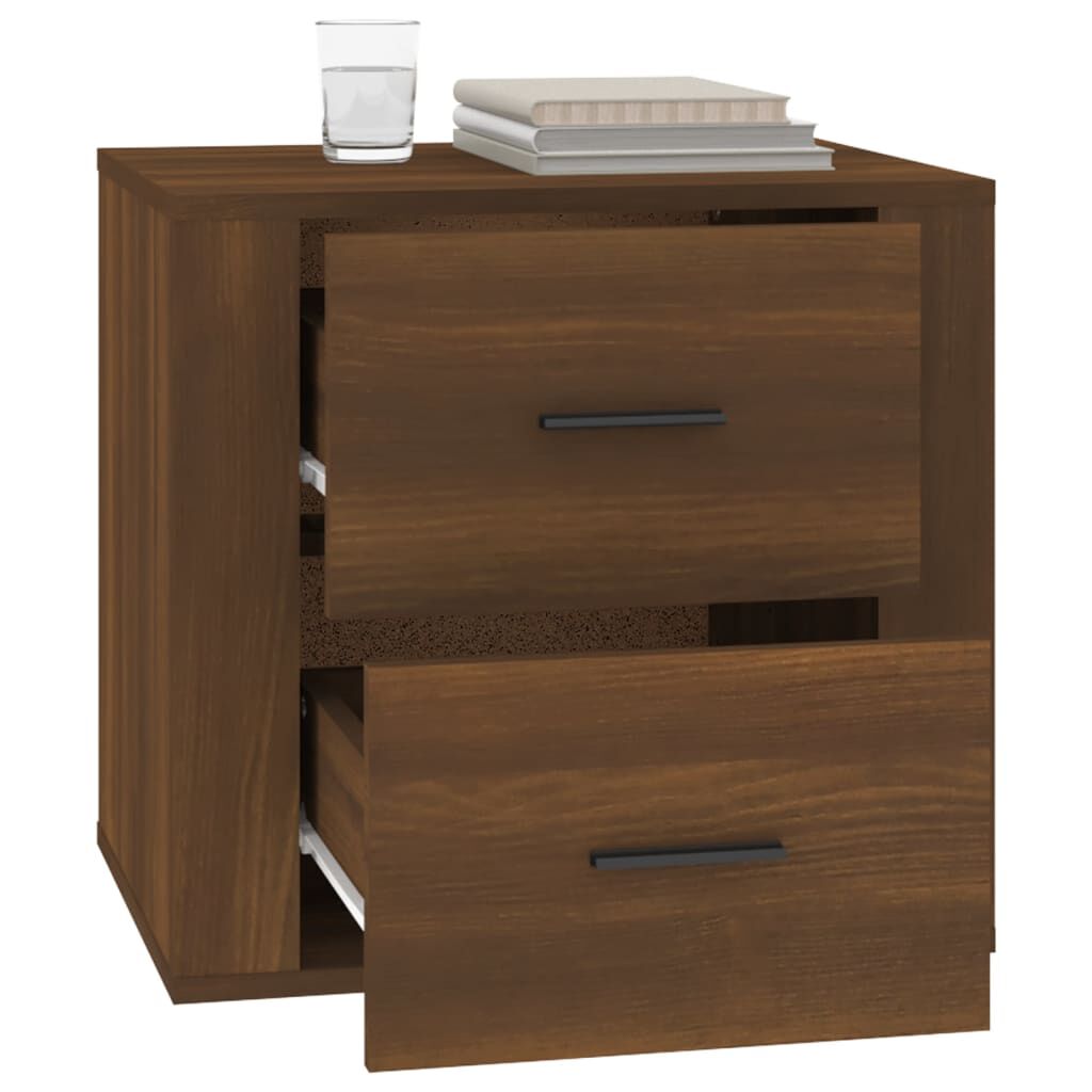 vidaXL Κομοδίνο Καφέ Δρυς 50 x 39 x 47 εκ.