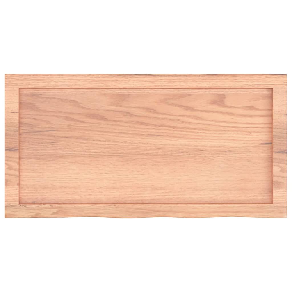 vidaXL Πάγκος Μπάνιου Αν. Καφέ 80x40x(2-4) εκ. Επεξεργ. Μασίφ Ξύλο