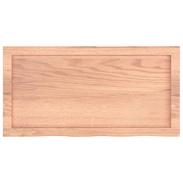 vidaXL Πάγκος Μπάνιου Αν. Καφέ 80x40x(2-4) εκ. Επεξεργ. Μασίφ Ξύλο