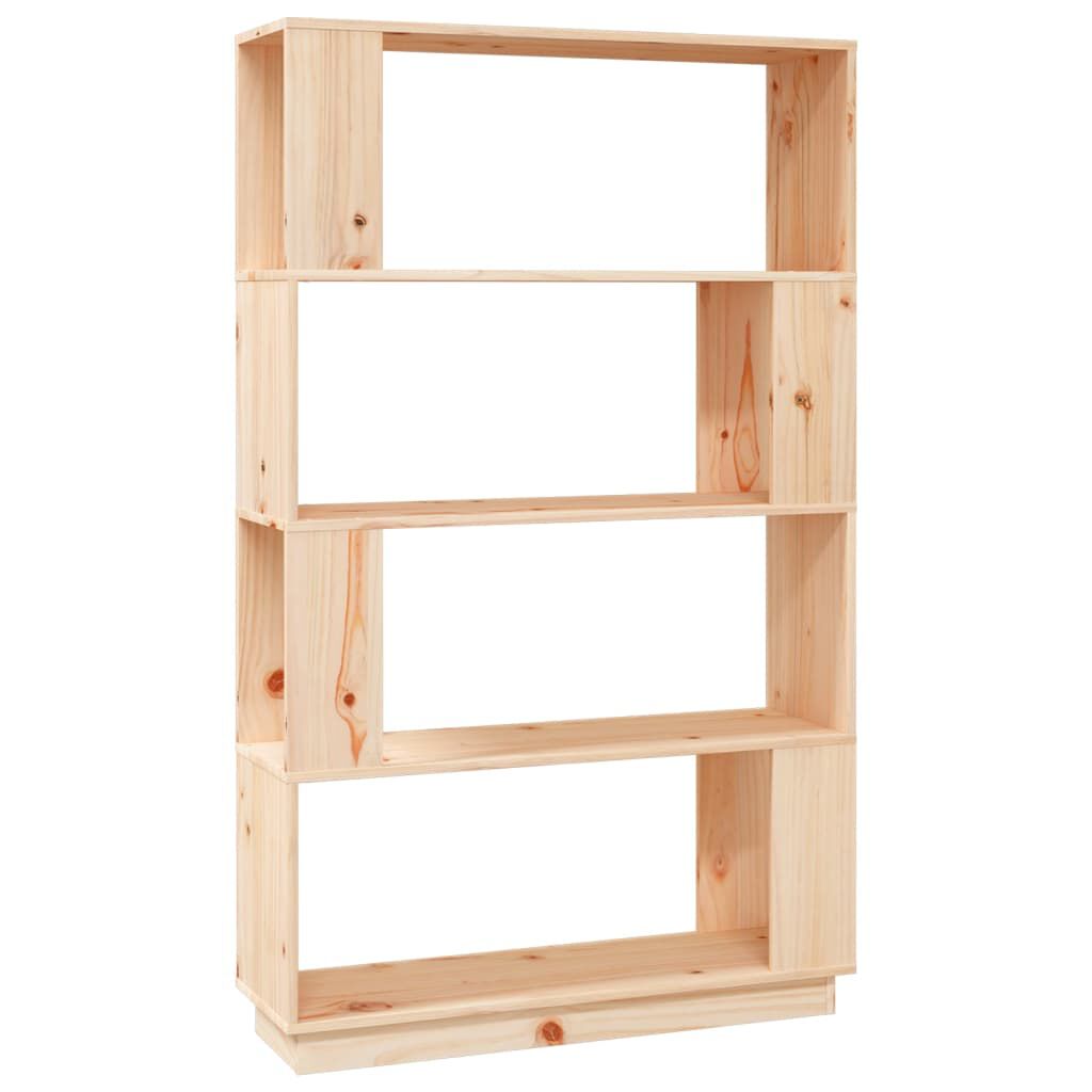 vidaXL Βιβλιοθήκη/Διαχωριστικό Χώρου 80x25x132 εκ. Μασίφ Ξύλο Πεύκου
