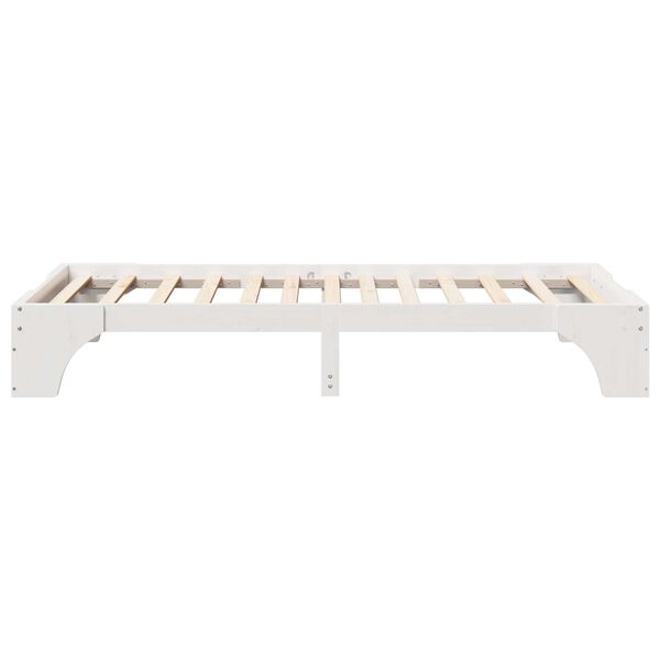 vidaXL Κρεβάτι Λευκό 90x200 cm από Μασίφ Ξύλο Πεύκου