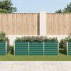 vidaXL Ζαρντινιέρα Υπερυψωμένη Πράσινη 240x80x77 εκ. Γαλβαν. Χάλυβας