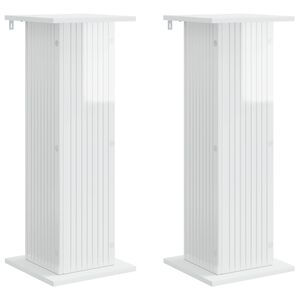 vidaXL &Beta;ά&sigma;&eta; &phi;&upsilon;&tau;ώ&nu; 2 pcs &Gamma;&upsilon;&alpha;&lambda;&iota;&sigma;&tau;&epsilon;&rho;ό &Lambda;&epsilon;&upsilon;&kappa;ό 30,5 x 30 x 80,5 &epsilon;&kappa;