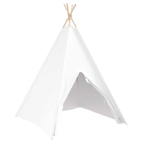 vidaXL Σκηνίτσα Teepee Λευκό 120 x 120 x 150 cm Υφάσμα, Πλαστικό