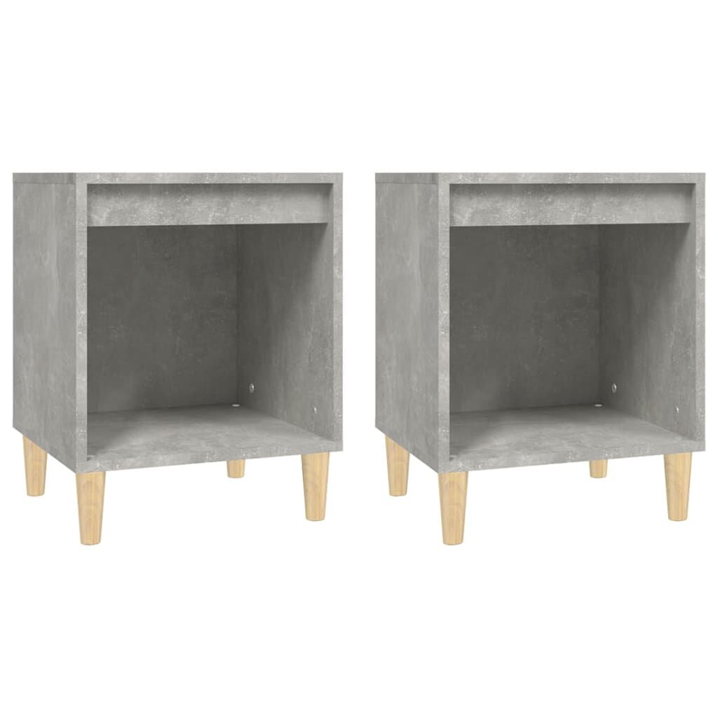 vidaXL Κομοδίνα 2 τεμ. Γκρι Σκυροδέματος 40 x 35 x 50εκ.