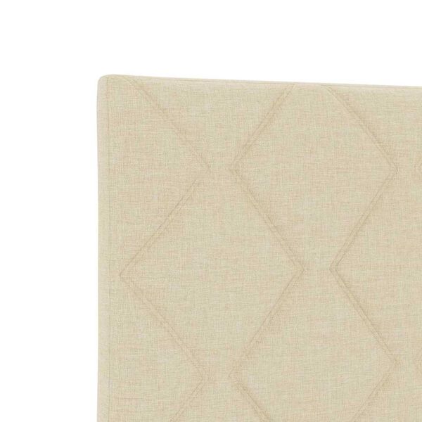 vidaXL Υφασμάτινο Κεφαλάρι Geometric με κεφαλάρι Κρεμ 80 cm ύφασμα