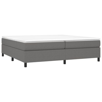 vidaXL Πλαίσιο Κρεβατιού Boxspring Σκούρο Γκρι 200x200 εκ. Υφασμάτινο