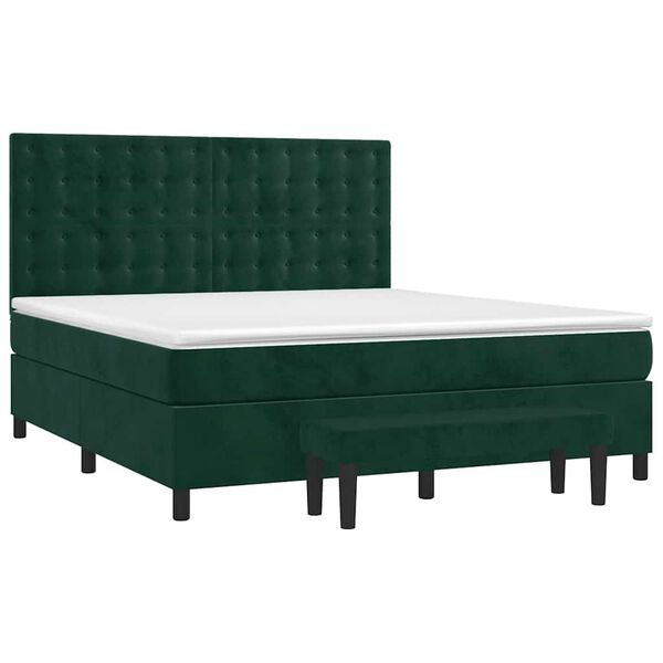 vidaXL &Kappa;&rho;&epsilon;&beta;ά&tau;&iota; Boxspring &mu;&epsilon; &Sigma;&tau;&rho;ώ&mu;&alpha; &Sigma;&kappa;&omicron;ύ&rho;&omicron; &Pi;&rho;ά&sigma;&iota;&nu;&omicron; 160x200&epsilon;&kappa;. &Beta;&epsilon;&lambda;&omicron;ύ&delta;&iota;&nu;&omicron;