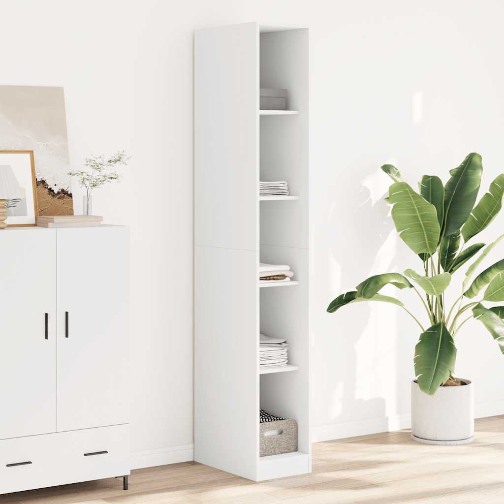 vidaXL Ντουλάπα Λευκή 30x50x200 εκ. από Επεξεργασμένο Ξύλο
