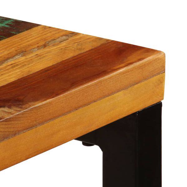vidaXL Τραπεζαρία 115x55x76 εκ. από Μασίφ Ανακυκλωμένο Ξύλο και Ατσάλι