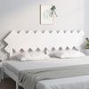 vidaXL Κεφαλάρι Κρεβατιού Λευκό 196x3x80,5 εκ. από Μασίφ Ξύλο Πεύκου