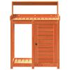 vidaXL Τραπέζι Κηπουρικής με Ράφια Καφέ 82,5x50x109,5 εκ. Μασίφ Πεύκο
