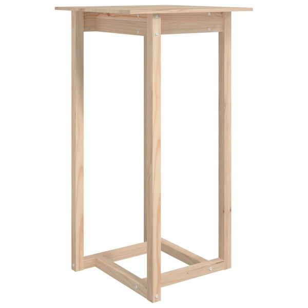 vidaXL Τραπέζι Μπαρ 60 x 60 x 110 εκ. από Μασίφ Ξύλο Πεύκου