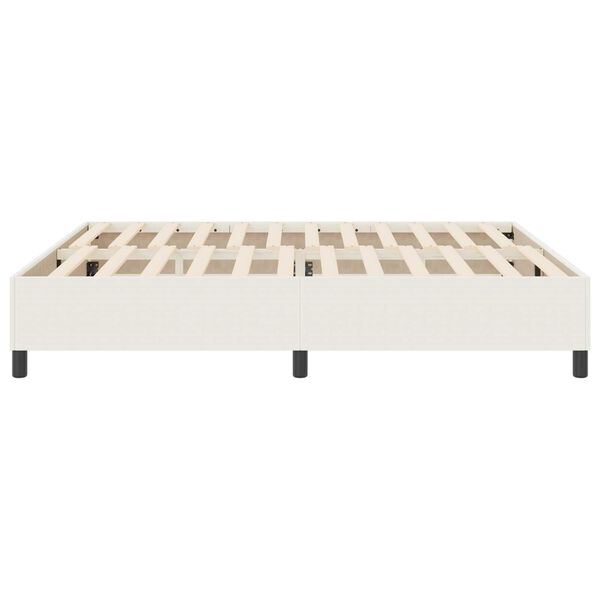 vidaXL Κρεβάτι με ελατήρια Κρεμ 180 x 200 cm Βελούδο