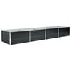 vidaXL Ζαρντινιέρα Υπερυψωμένη Ανθρακί 320x80x45 εκ. Γαλβαν. Χάλυβας