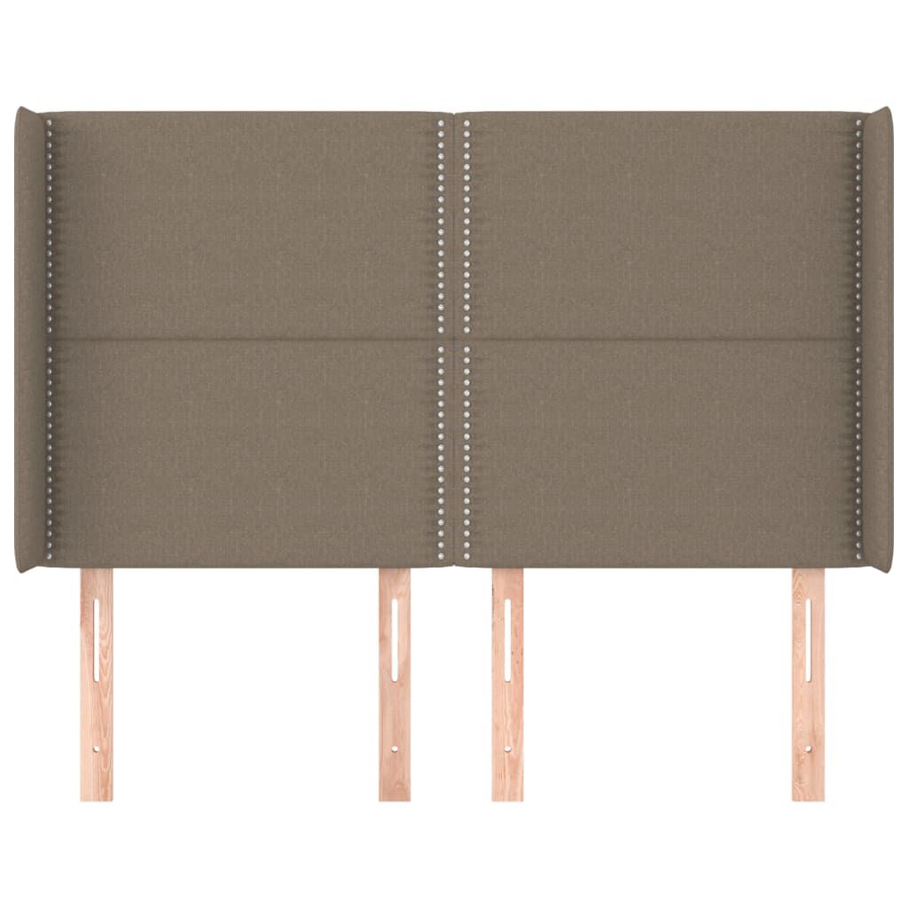 vidaXL Κεφαλάρι με Πτερύγια Taupe 147x16x118/128 εκ. Υφασμάτινο
