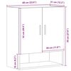 vidaXL Ντουλάπι Τοίχου Παλιό Ξύλο 60 x 31 x 70 εκ. Επεξεργασμένο Ξύλο