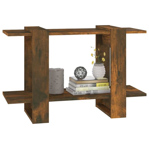 vidaXL Βιβλιοθήκη/Διαχωριστικό Χώρου Καπνιστή Δρυς 80x30x51 εκ.