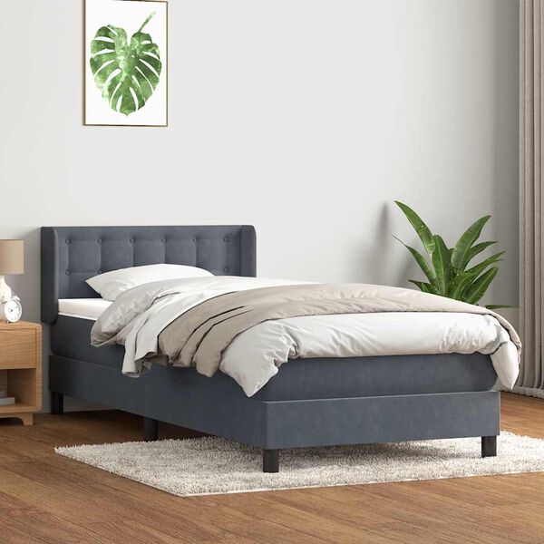 vidaXL &Kappa;&rho;&epsilon;&beta;ά&tau;&iota; Boxspring &mu;&epsilon; &Sigma;&tau;&rho;ώ&mu;&alpha; &Sigma;&kappa;&omicron;ύ&rho;&omicron; &Gamma;&kappa;&rho;&iota; 90x210 &epsilon;&kappa;. &Beta;&epsilon;&lambda;&omicron;ύ&delta;&iota;&nu;&omicron;