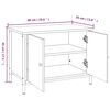 vidaXL Έπιπλο Τηλεόρασης με Πόρτες Μαύρο 60 x 35 x 45 εκ. Επεξ. Ξύλο