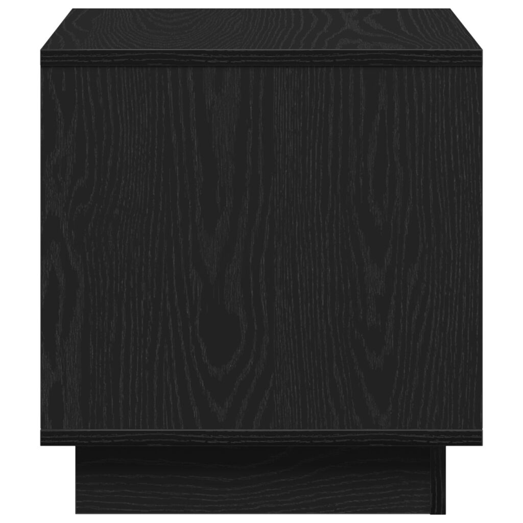 vidaXL Τραπέζι σαλονιού Μαύρο Δρυς 40x40x43 εκ Επεξεργασμένο Ξύλο