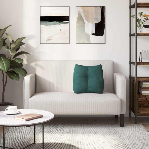 vidaXL Μαξιλάρι Πλάτης Σκούρο Πράσινο 45 x 24 x 50 εκ ύφασμα