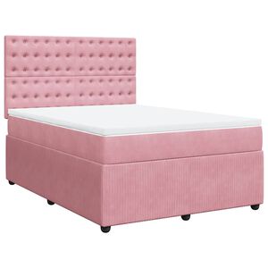 vidaXL &Kappa;&rho;&epsilon;&beta;ά&tau;&iota; Boxspring &mu;&epsilon; &Sigma;&tau;&rho;ώ&mu;&alpha; &Rho;&omicron;&zeta; 160x200 &epsilon;&kappa;. &Beta;&epsilon;&lambda;&omicron;ύ&delta;&iota;&nu;&omicron;