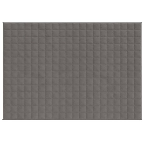 vidaXL Κουβέρτα Βαρύτητας Γκρι 150 x 200 εκ. 11 κ. Υφασμάτινη