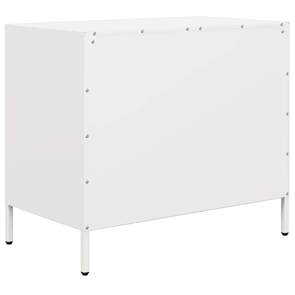 vidaXL Ντουλάπι Λευκό 68x39x58,5 εκ. από Χάλυβα Ψυχρής Έλασης