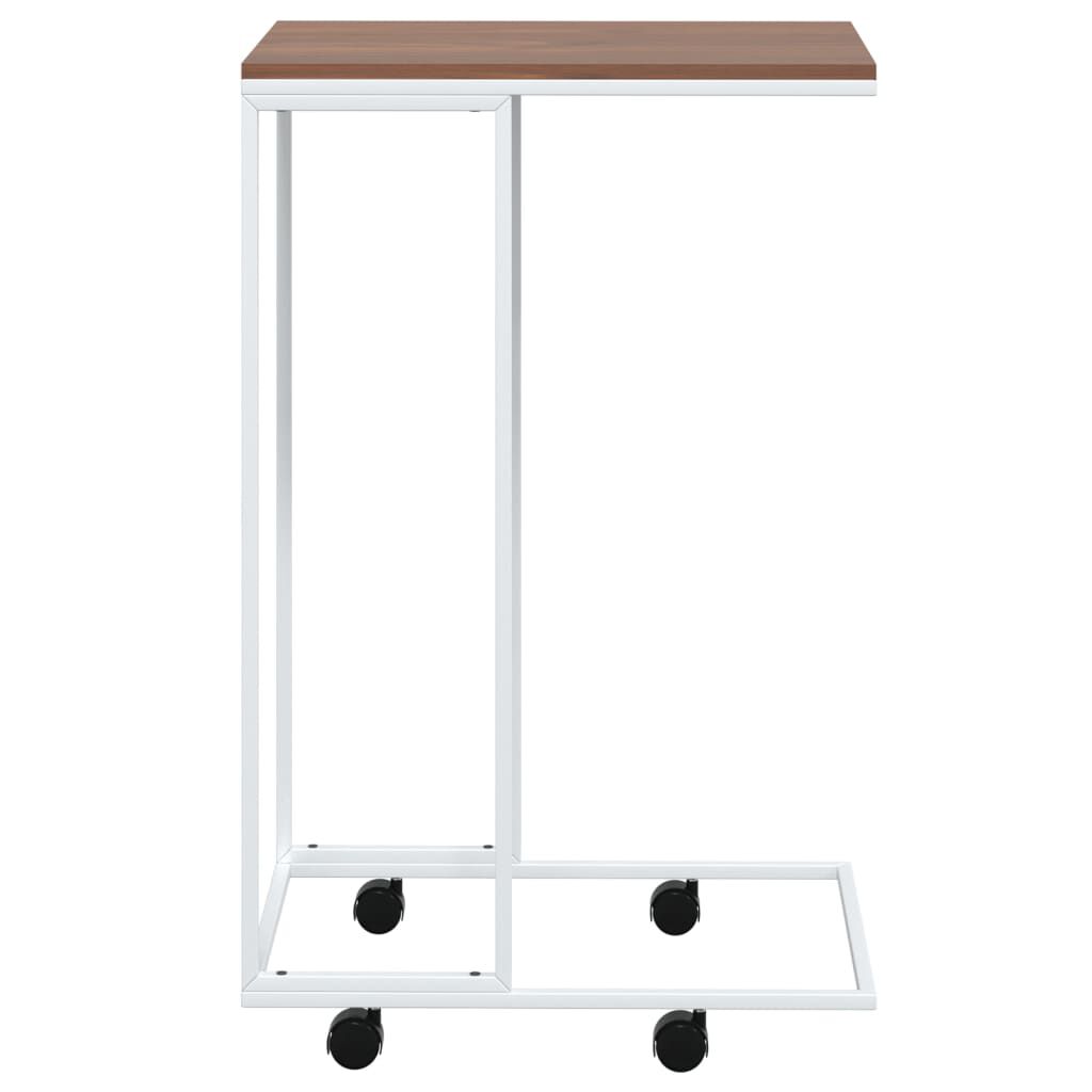 vidaXL Βοηθητικό Τραπέζι με Ρόδες Λευκό 40x30x63,5 εκ. Επεξεργ. Ξύλο