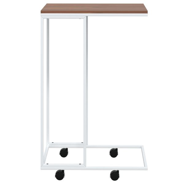 vidaXL Βοηθητικό Τραπέζι με Ρόδες Λευκό 40x30x63,5 εκ. Επεξεργ. Ξύλο