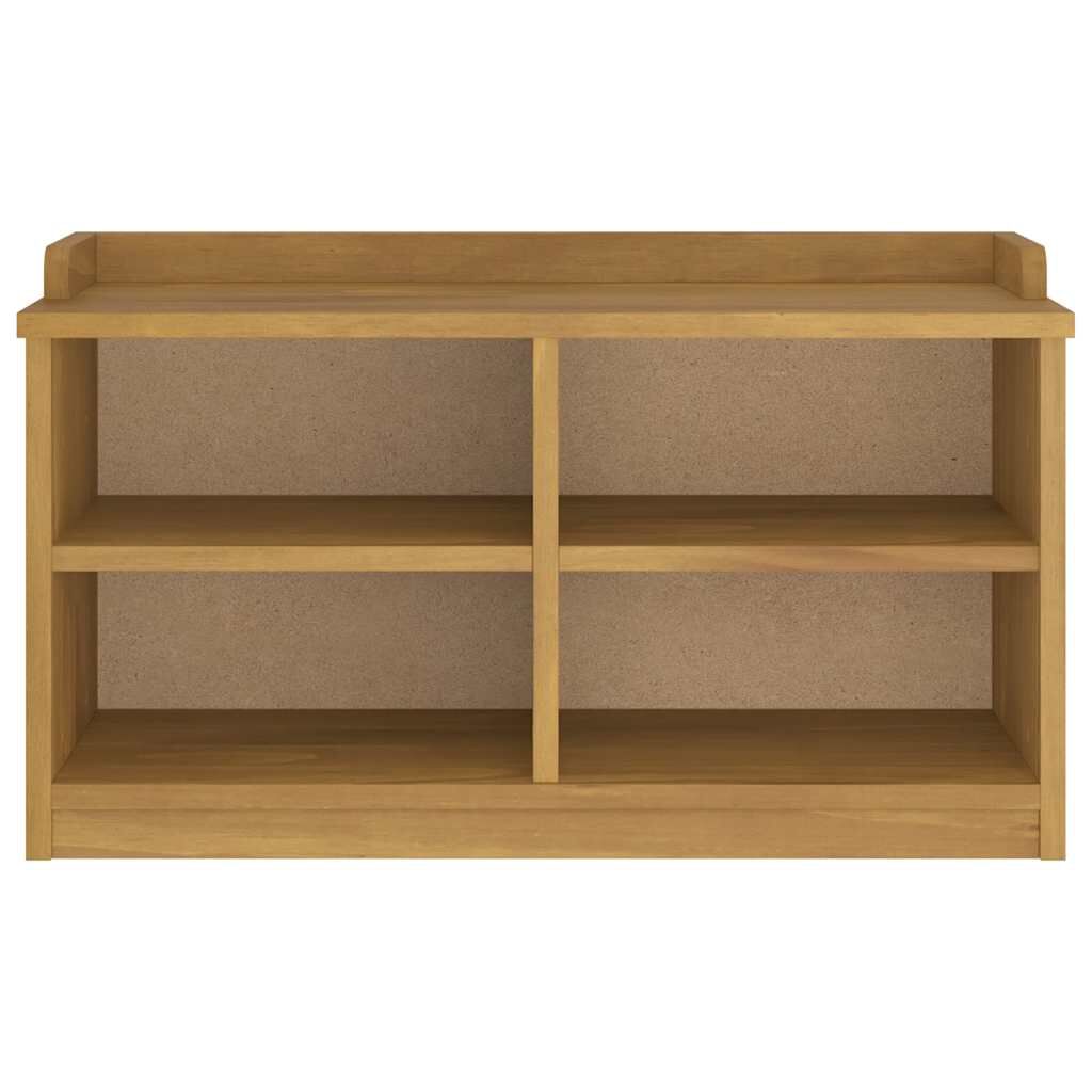 vidaXL Πάγκος διαδρόμου "SANDNES" 87x40x50 εκ. Πεύκο μασίφ ξύλο