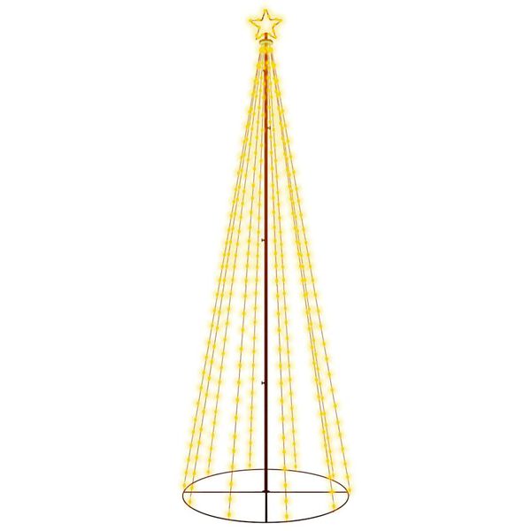 vidaXL Χριστουγεννιάτικο Δέντρο Κώνος 310 LED Θερμό Λευκό 100x300 εκ.