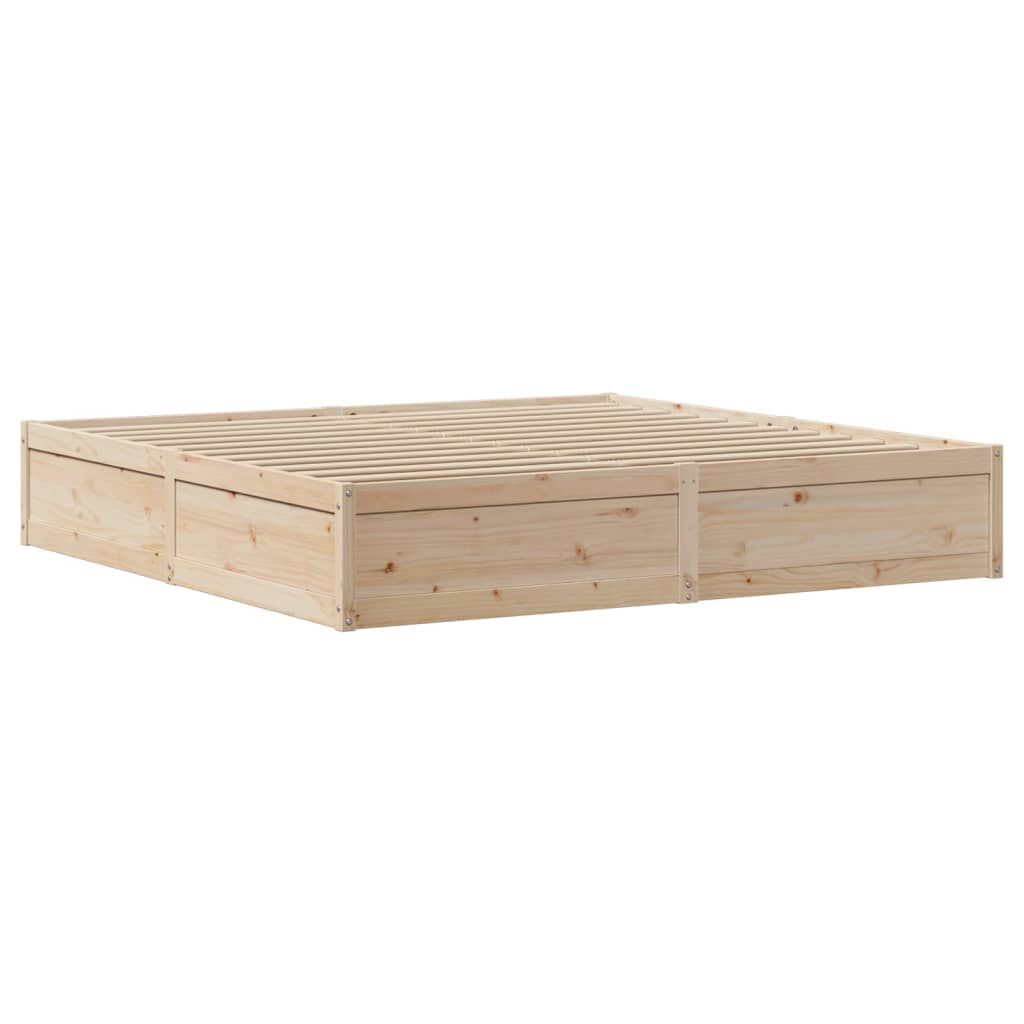 vidaXL Πλαίσιο Κρεβατιού με Κεφαλάρι 180x200 εκ. από Μασίφ Ξύλο Πεύκου