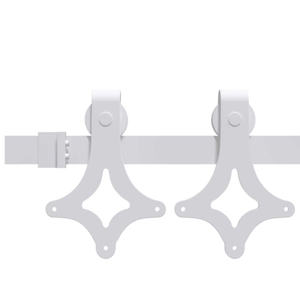 Σετ Συρόμενης Πόρτας vidaXL με Hardware 61x198.5 εκ. Στερεό Ξύλο Πεύκο