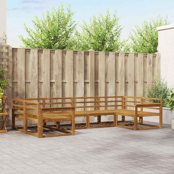 vidaXL &Sigma;&epsilon;&iota;&rho;ά &Kappa;&alpha;&nu;&alpha;&pi;έ &Epsilon;&xi;&omega;&tau;&epsilon;&rho;&iota;&kappa;&omicron;ύ 6 pcs &Phi;&upsilon;&sigma;&iota;&kappa;ό &Sigma;&tau;&epsilon;&rho;&epsilon;ό &Xi;ύ&lambda;&omicron; &Alpha;&kappa;&alpha;&kappa;ί&alpha;&sigmaf;