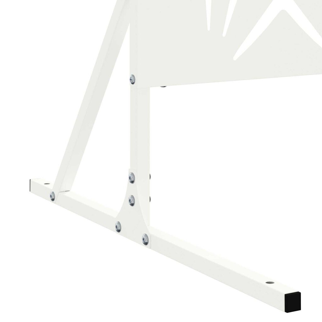vidaXL Οθόνη Ιδιωτικότητας Λευκή 100x50x180 εκ. σε Ατσάλι